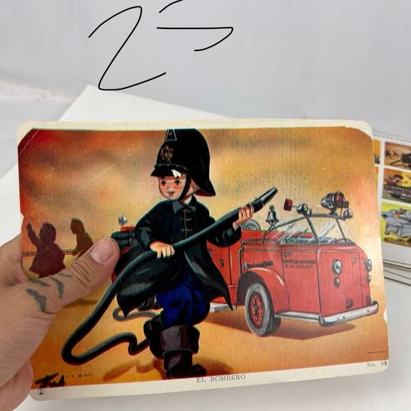 VTG Loteria De Artes Y Oficios Lot of 34 Cards Boards Mexico Bingo - Picture 11 of 13